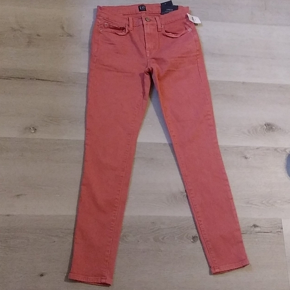 Cupid Pink Mid-rise true skinny ankle jeans coral - Picture 3 of 12